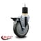 Service Caster 5'' Gray Poly Swivel 1-7/8'' Expanding Stem Caster with Brake SCC-EX20S514-PPUB-PLB-178 - alternate 3
